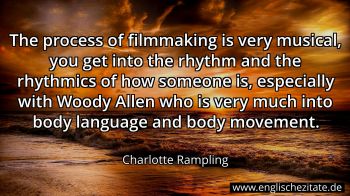 Englisches Zitat von Charlotte Rampling als Bild