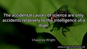 Englisches Zitat von Chauncey Wright als Bild