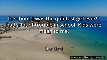 Englisches Zitat von Cher Lloyd als Bild