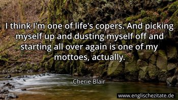 Englisches Zitat von Cherie Blair als Bild