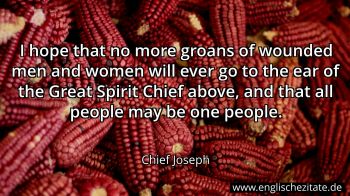 Englisches Zitat von Chief Joseph als Bild
