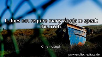 Englisches Zitat von Chief Joseph als Bild