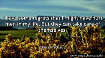 Englisches Zitat von China Machado als Bild