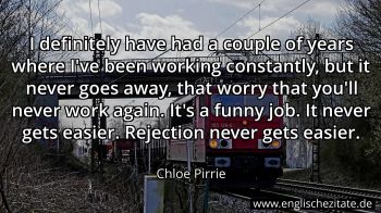 Englisches Zitat von Chloe Pirrie als Bild