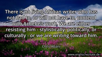 Englisches Zitat von Chris Abani als Bild