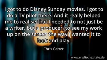 Englisches Zitat von Chris Carter als Bild