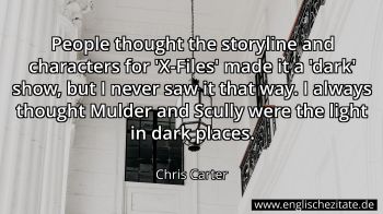Englisches Zitat von Chris Carter als Bild