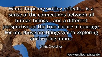 Englisches Zitat von Chris Crutcher als Bild