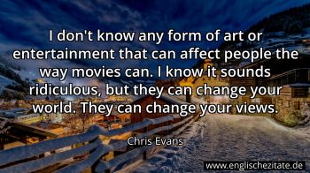 Englisches Zitat von Chris Evans als Bild