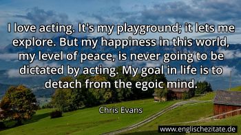 Englisches Zitat von Chris Evans als Bild