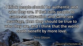 Englisches Zitat von Chris Gibson als Bild