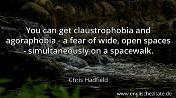 Englisches Zitat von Chris Hadfield als Bild