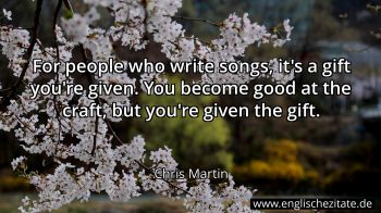 Englisches Zitat von Chris Martin als Bild