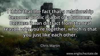 Englisches Zitat von Chris Martin als Bild