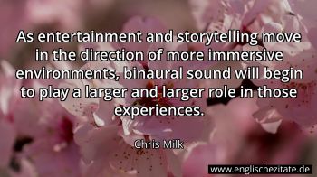 Englisches Zitat von Chris Milk als Bild