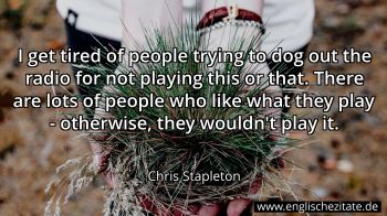 Englisches Zitat von Chris Stapleton als Bild