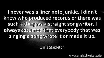 Englisches Zitat von Chris Stapleton als Bild