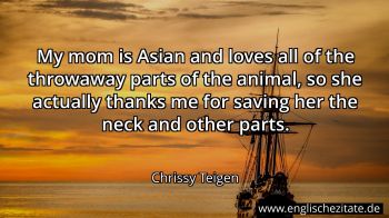 Englisches Zitat von Chrissy Teigen als Bild