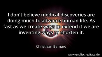 Englisches Zitat von Christiaan Barnard als Bild