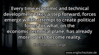 Englisches Zitat von Christian Lous Lange als Bild