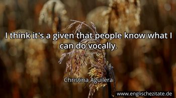 Englisches Zitat von Christina Aguilera als Bild