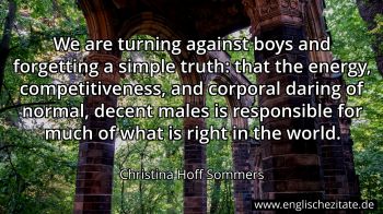 Englisches Zitat von Christina Hoff Sommers als Bild