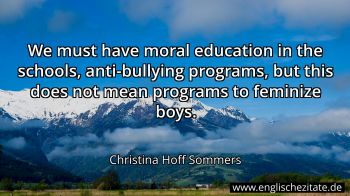 Englisches Zitat von Christina Hoff Sommers als Bild