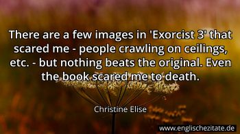 Englisches Zitat von Christine Elise als Bild
