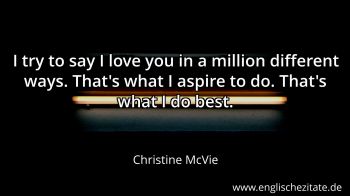 Englisches Zitat von Christine McVie als Bild