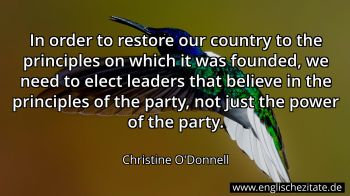 Englisches Zitat von Christine O'Donnell als Bild