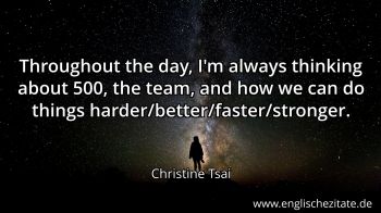 Englisches Zitat von Christine Tsai als Bild