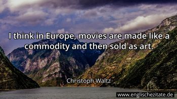 Englisches Zitat von Christoph Waltz als Bild