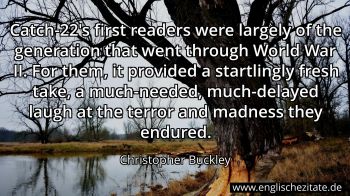 Englisches Zitat von Christopher Buckley als Bild