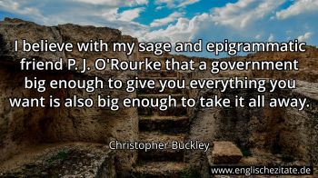 Englisches Zitat von Christopher Buckley als Bild