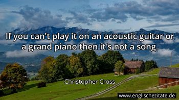 Englisches Zitat von Christopher Cross als Bild
