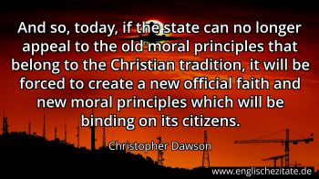 Englisches Zitat von Christopher Dawson als Bild