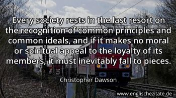 Englisches Zitat von Christopher Dawson als Bild