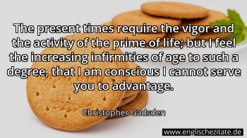 Englisches Zitat von Christopher Gadsden als Bild