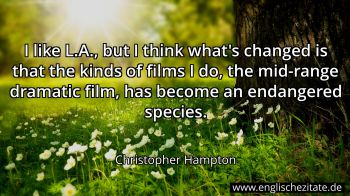 Englisches Zitat von Christopher Hampton als Bild