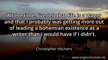Englisches Zitat von Christopher Hitchens als Bild