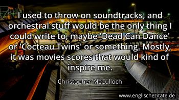 Englisches Zitat von Christopher McCulloch als Bild