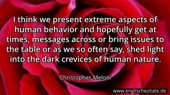 Englisches Zitat von Christopher Meloni als Bild