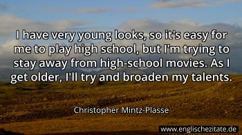 Englisches Zitat von Christopher Mintz-Plasse als Bild