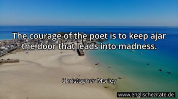 Englisches Zitat von Christopher Morley als Bild