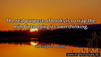 Englisches Zitat von Christopher Morley als Bild