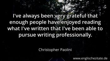 Englisches Zitat von Christopher Paolini als Bild