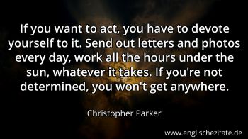 Englisches Zitat von Christopher Parker als Bild