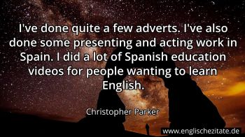 Englisches Zitat von Christopher Parker als Bild
