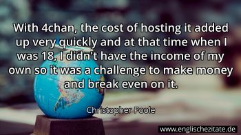Englisches Zitat von Christopher Poole als Bild