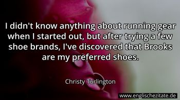 Englisches Zitat von Christy Turlington als Bild